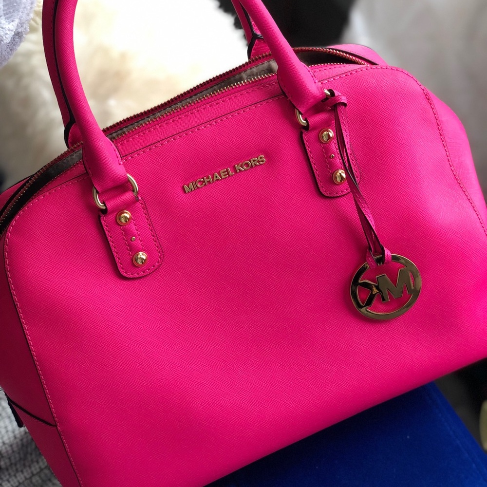 Hot pink Michael Kors bag